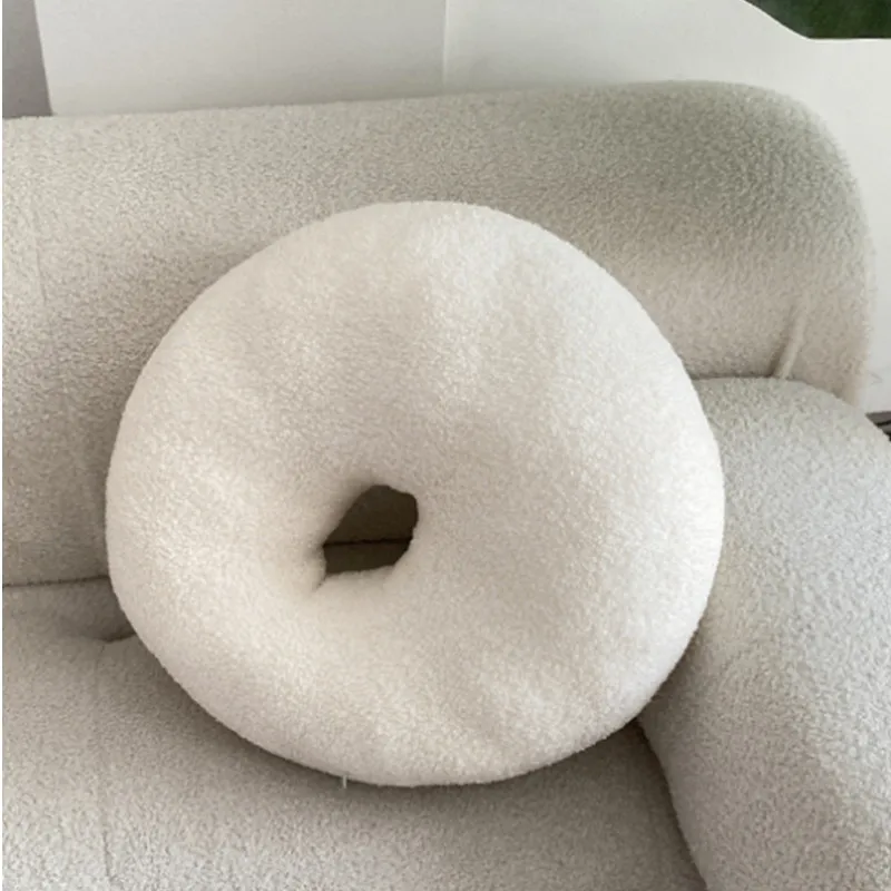 Nordic Bouclé Abstract Cushion – Minimalist Plush Pillow - Image 33
