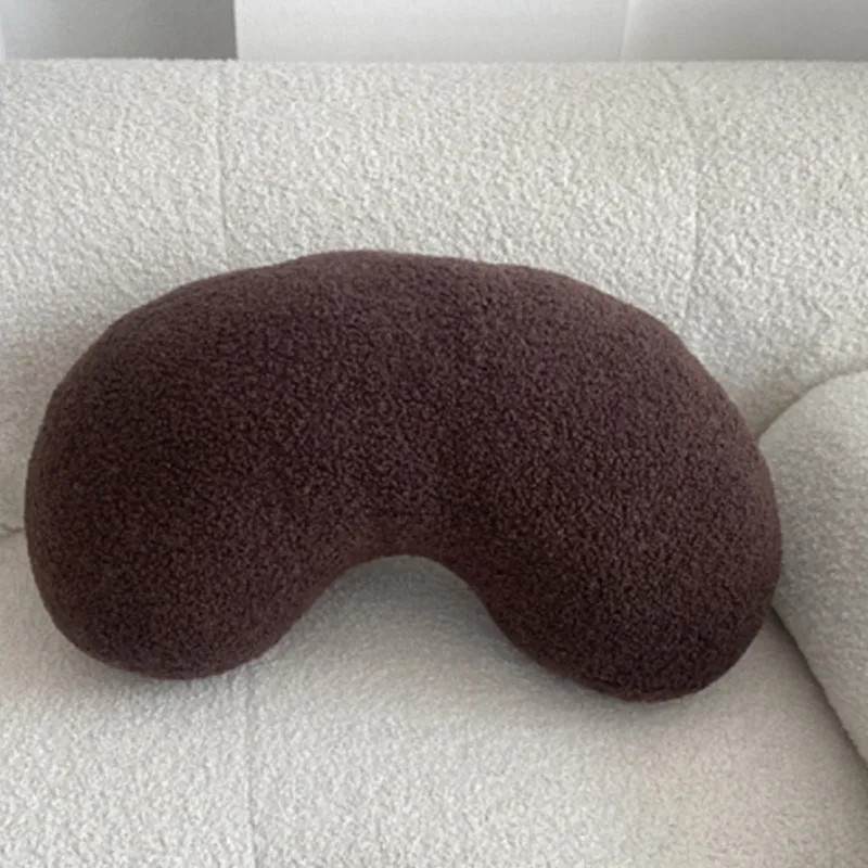 Nordic Bouclé Abstract Cushion – Minimalist Plush Pillow - Image 35