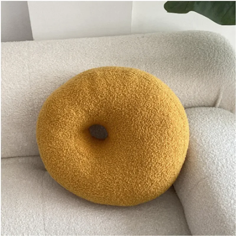 Nordic Bouclé Abstract Cushion – Minimalist Plush Pillow - Image 6