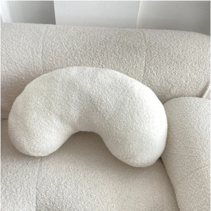 Nordic Bouclé Abstract Cushion – Minimalist Plush Pillow - Image 8