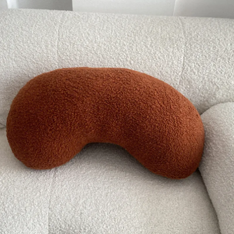 Nordic Bouclé Abstract Cushion – Minimalist Plush Pillow - Image 9