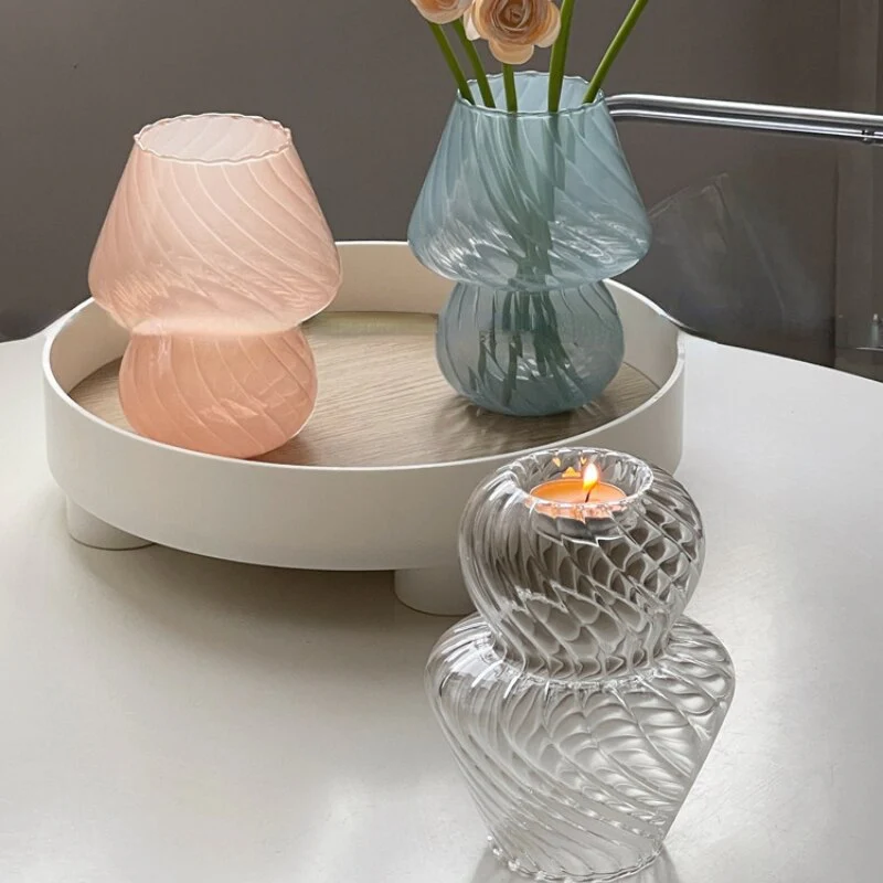 Nordic Stripy Glass Vase - Image 11