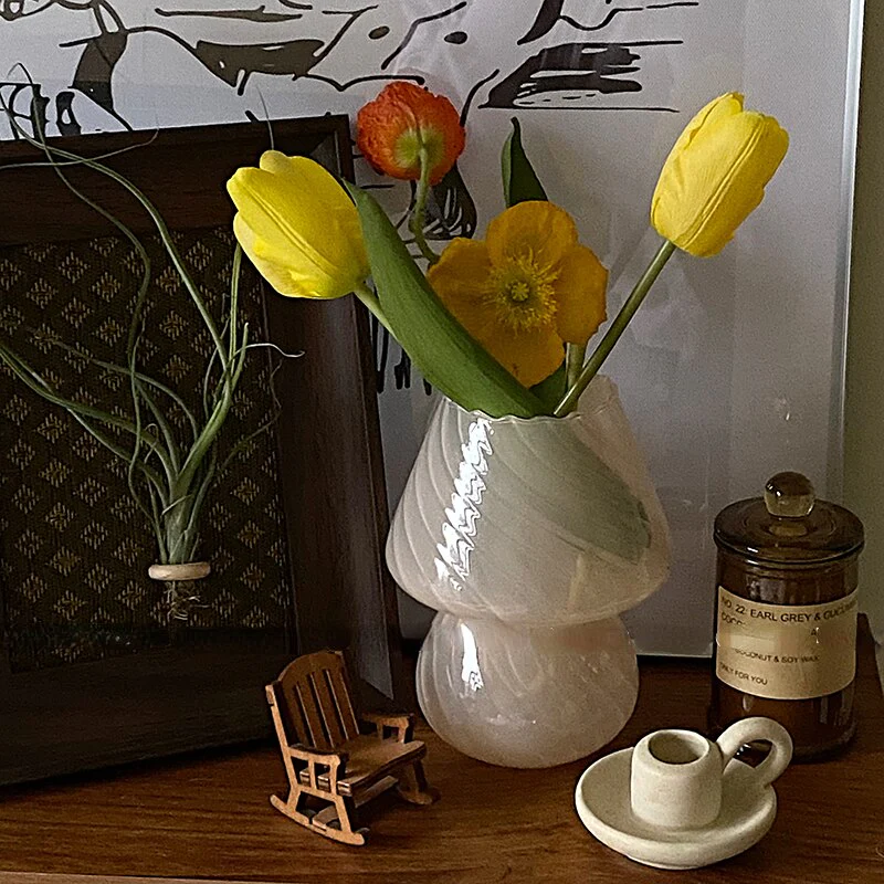 Nordic Stripy Glass Vase - Image 3