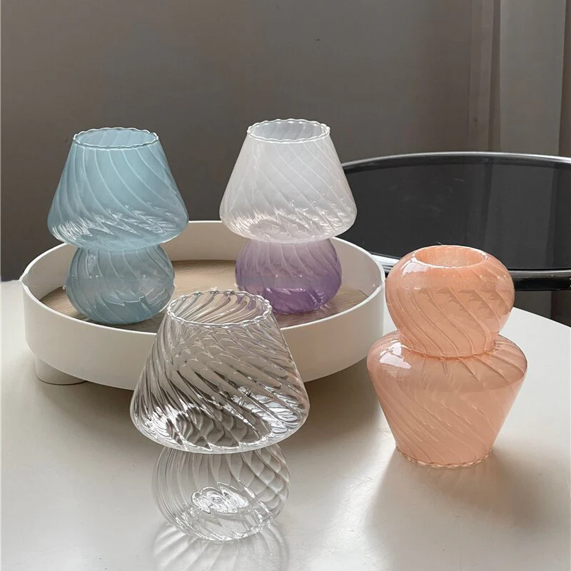 Nordic Stripy Glass Vase - Image 9