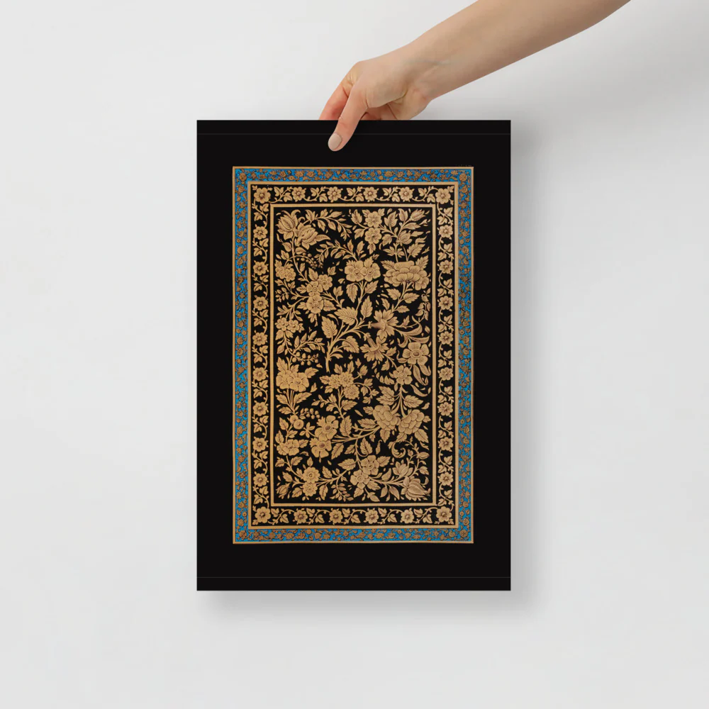 Old European Rug - Black - Image 4