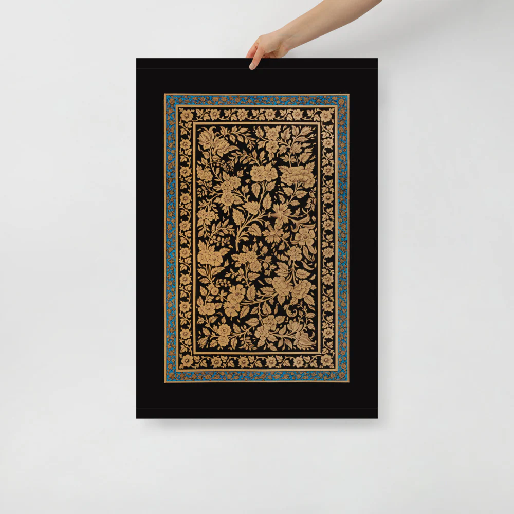 Old European Rug - Black - Image 7