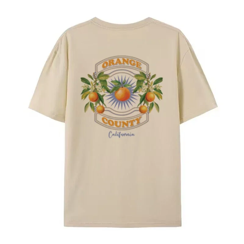 Orange Fruit Print T-Shirt