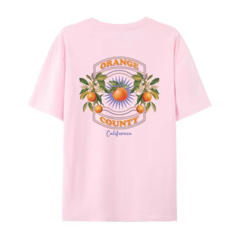 Orange Fruit Print T-Shirt - Image 3