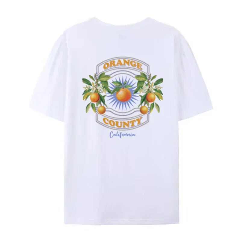 Orange Fruit Print T-Shirt - Image 4