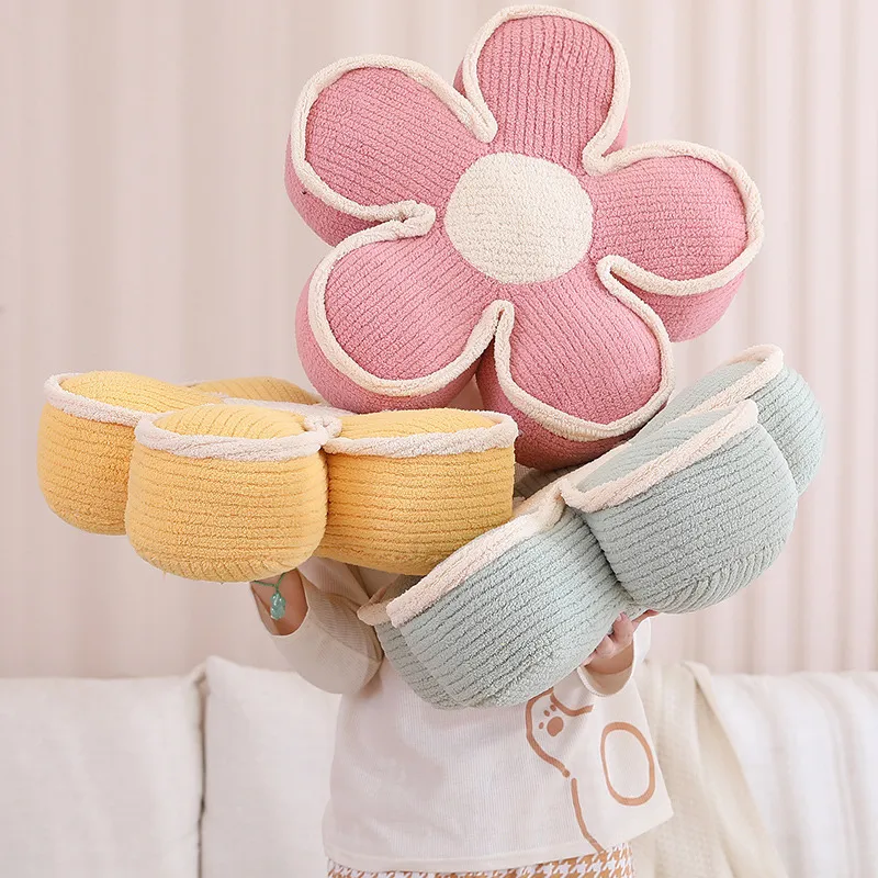 Pastel Fluffy Flower Cushion