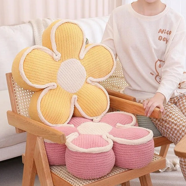 Pastel Fluffy Flower Cushion - Image 5