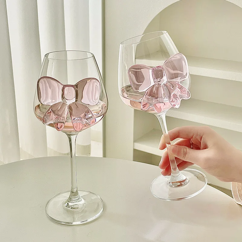 Pink Bow Glassware