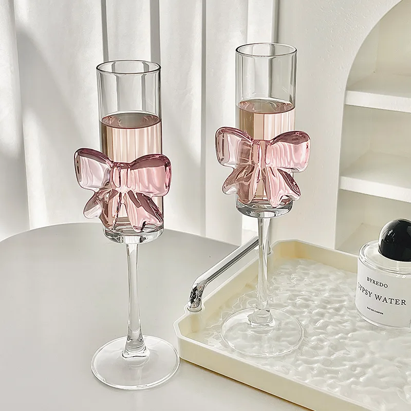 Pink Bow Glassware - Image 2