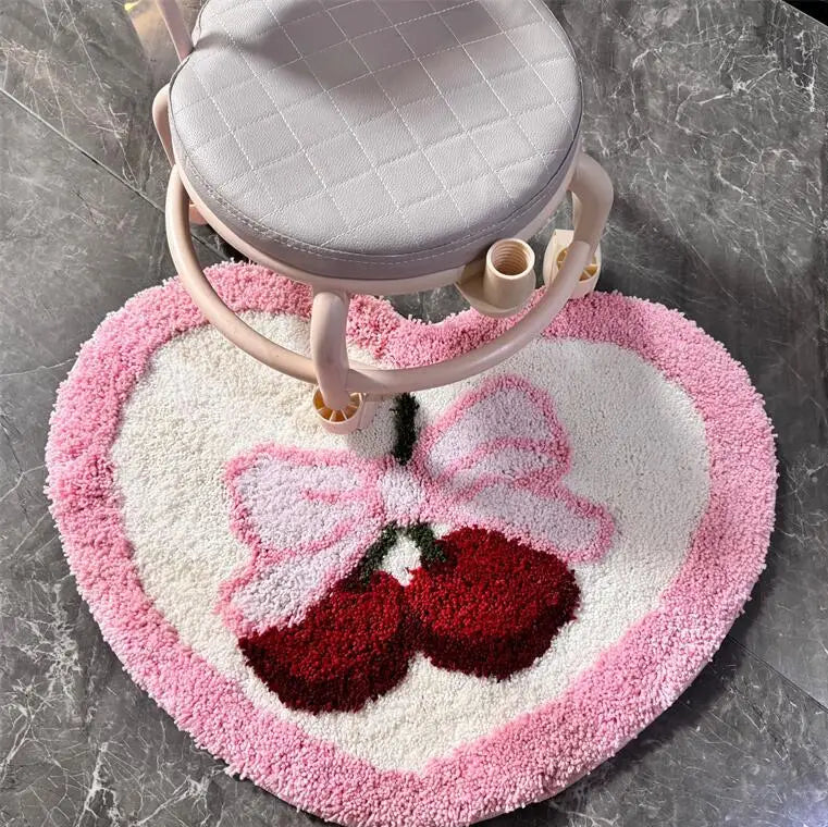 Pink Bow Heart Tufted Mat - Image 3