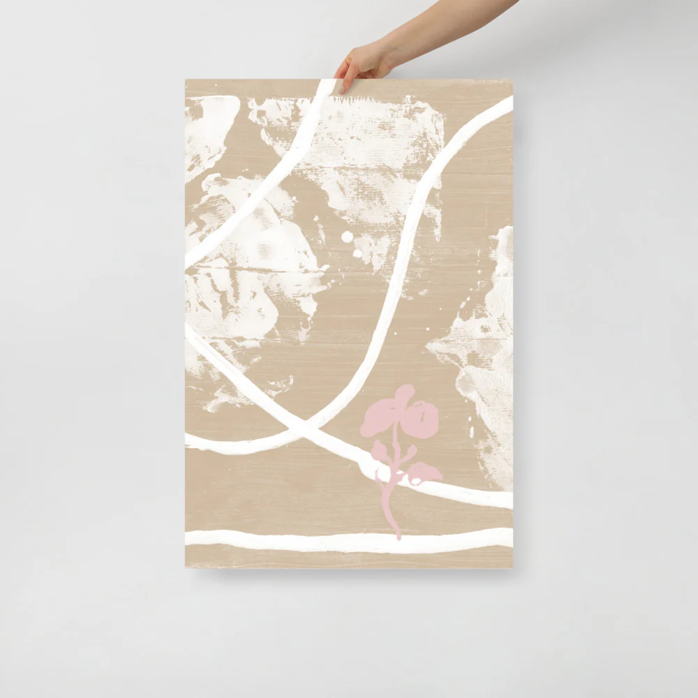 Pink Flower In Desert Wall Art - Image 12