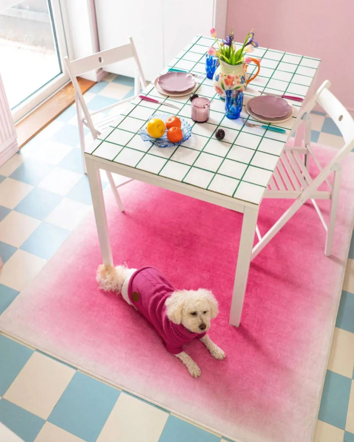 Pink Gradient Rug - Image 2