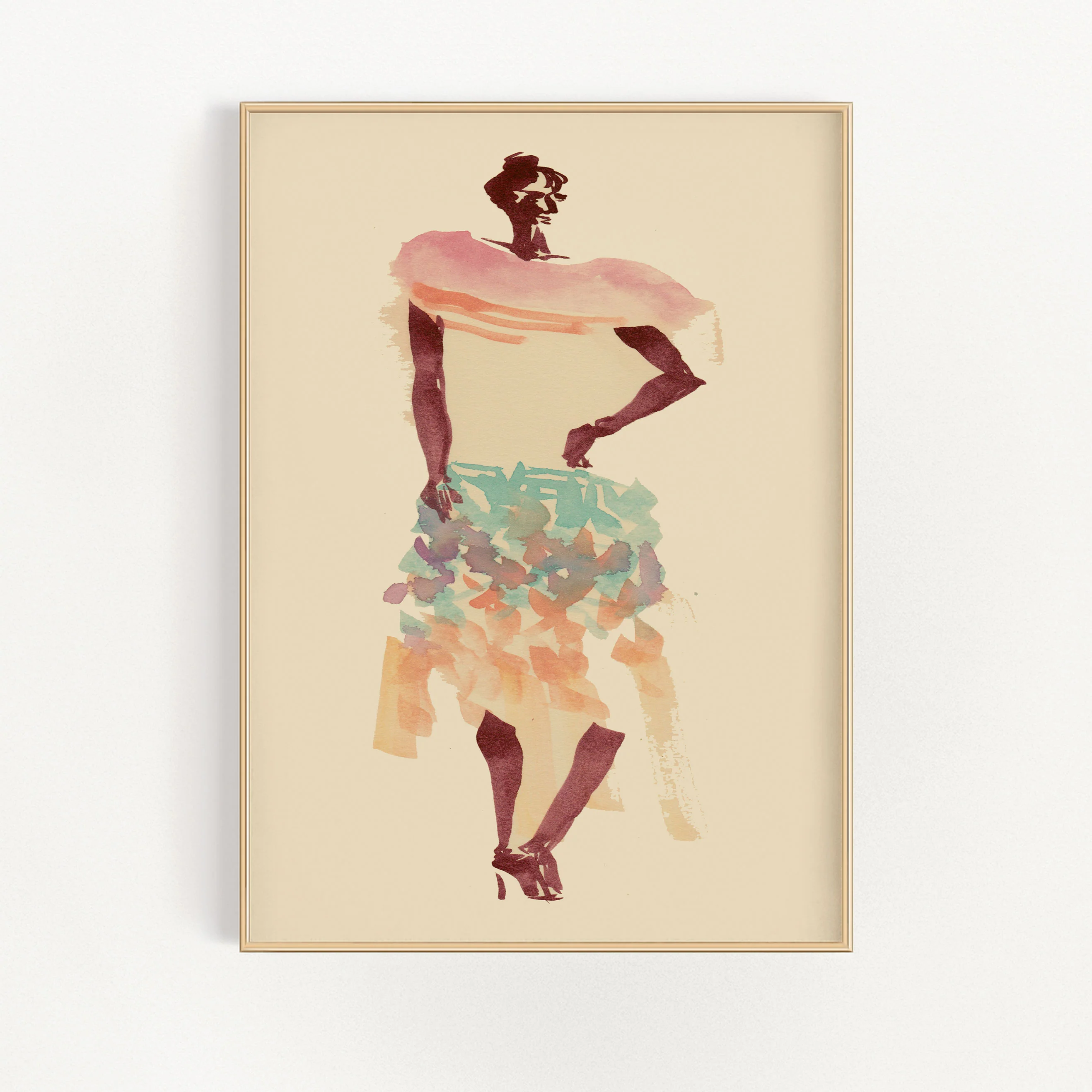 Pink Scarf Wall Art