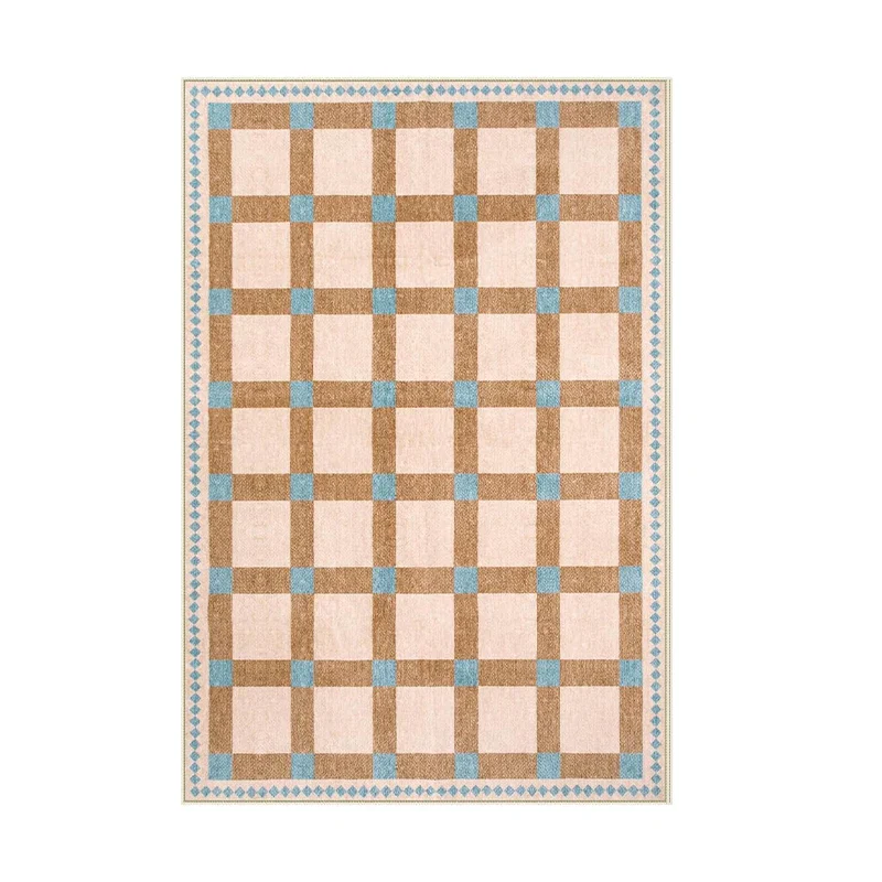 Plaid Fluffy Rug - Image 8