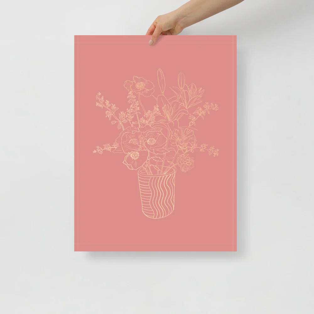 Plant Line Drawing Wall Art - Image 10