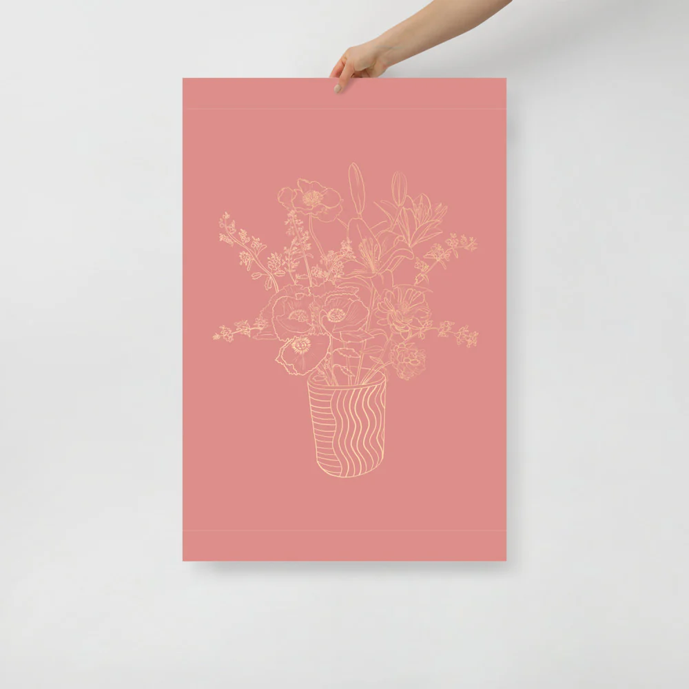 Plant Line Drawing Wall Art - Image 11