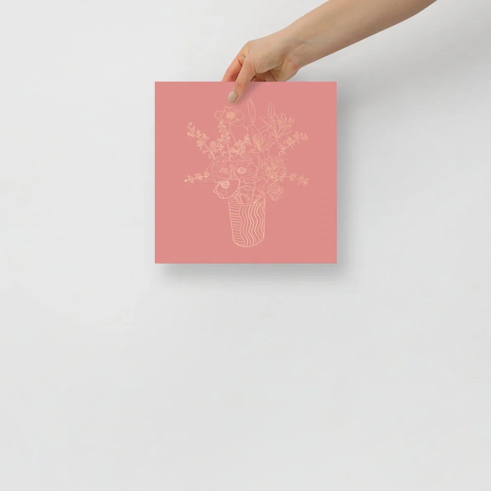 Plant Line Drawing Wall Art - Image 3