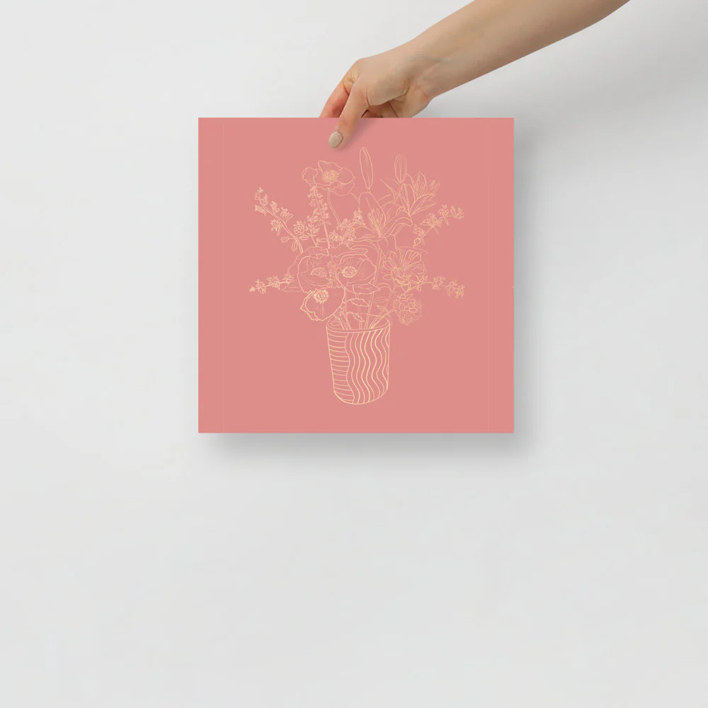 Plant Line Drawing Wall Art - Image 4