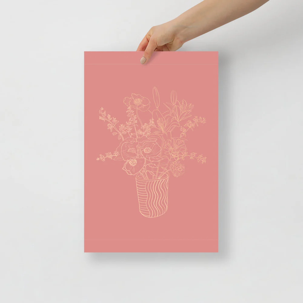 Plant Line Drawing Wall Art - Image 6