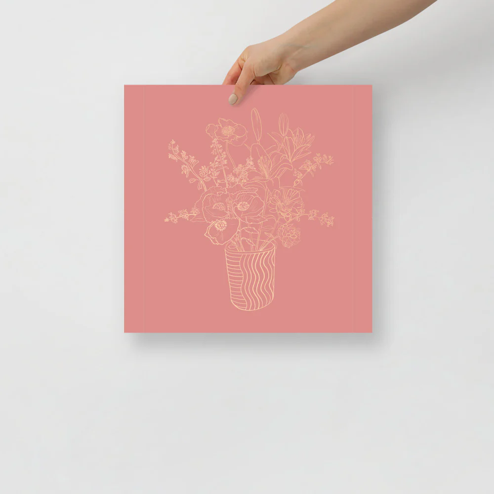 Plant Line Drawing Wall Art - Image 7