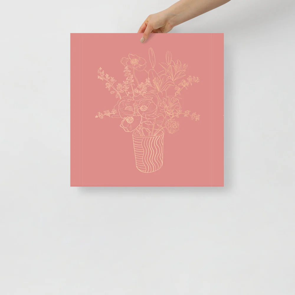 Plant Line Drawing Wall Art - Image 9