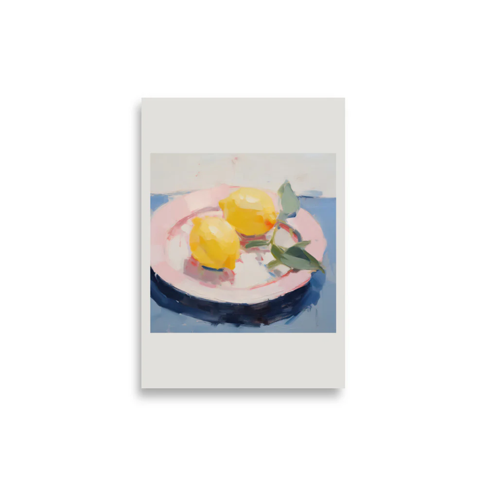 Plate with Lemons - Image 2
