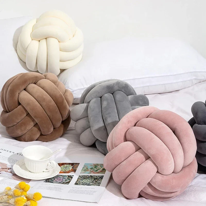 Plush Knot Cushion (Velvet) - Image 2