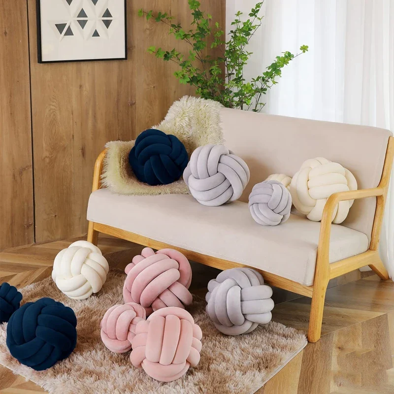 Plush Knot Cushion (Velvet) - Image 5