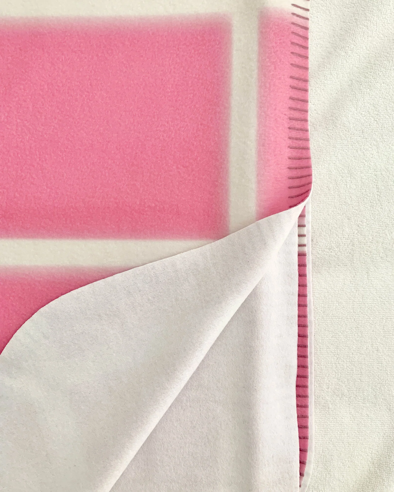 Poppy Pink Grid Throw