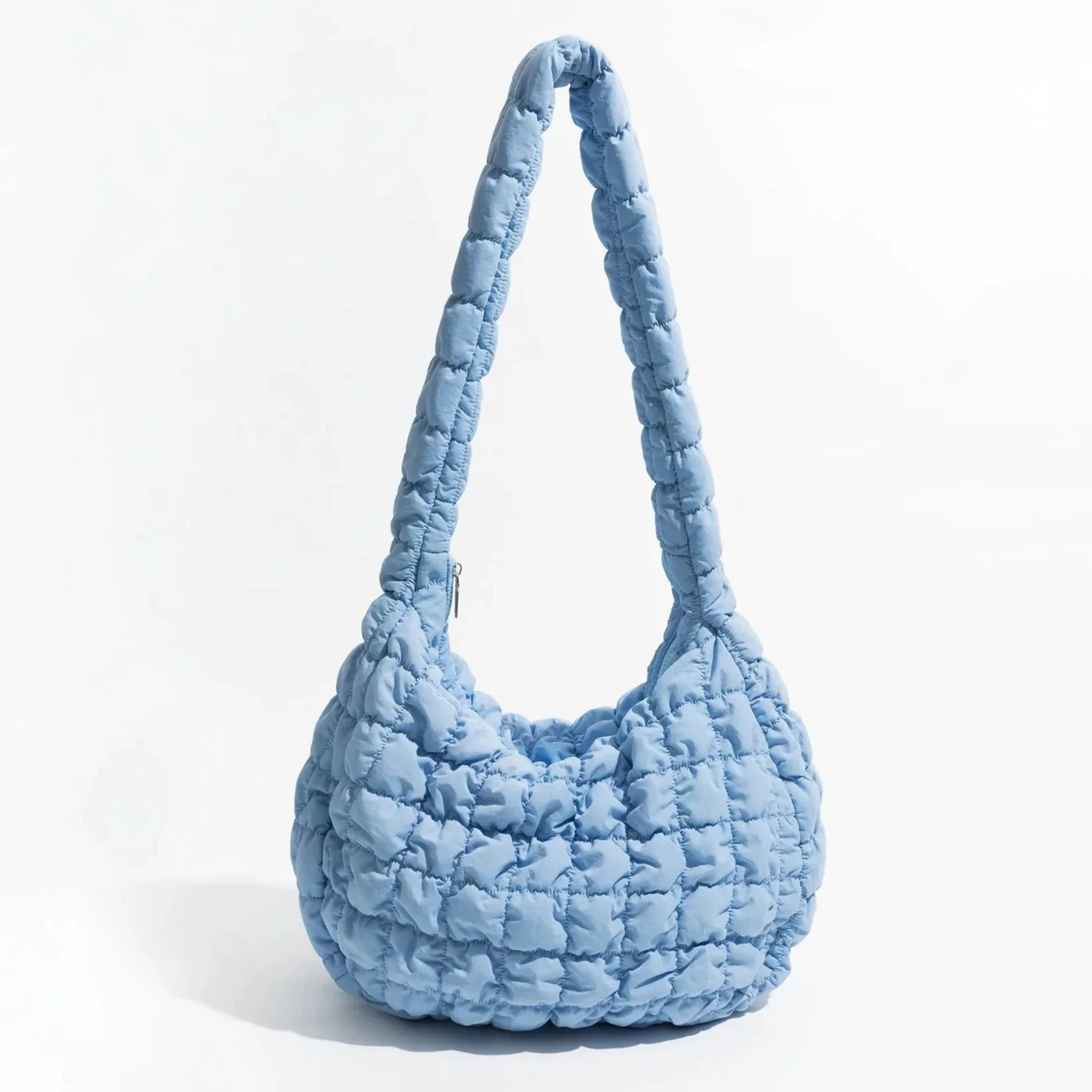 Puff Cross Quilt Large Shoulder Bag - Image 5
