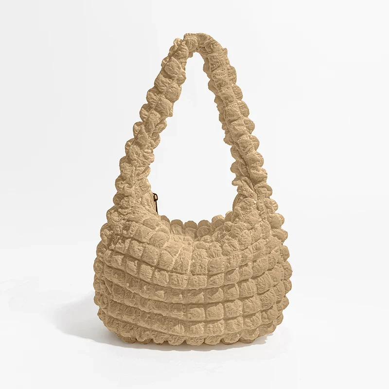Puff Cross Quilt Small Shoulder Bag - Image 3