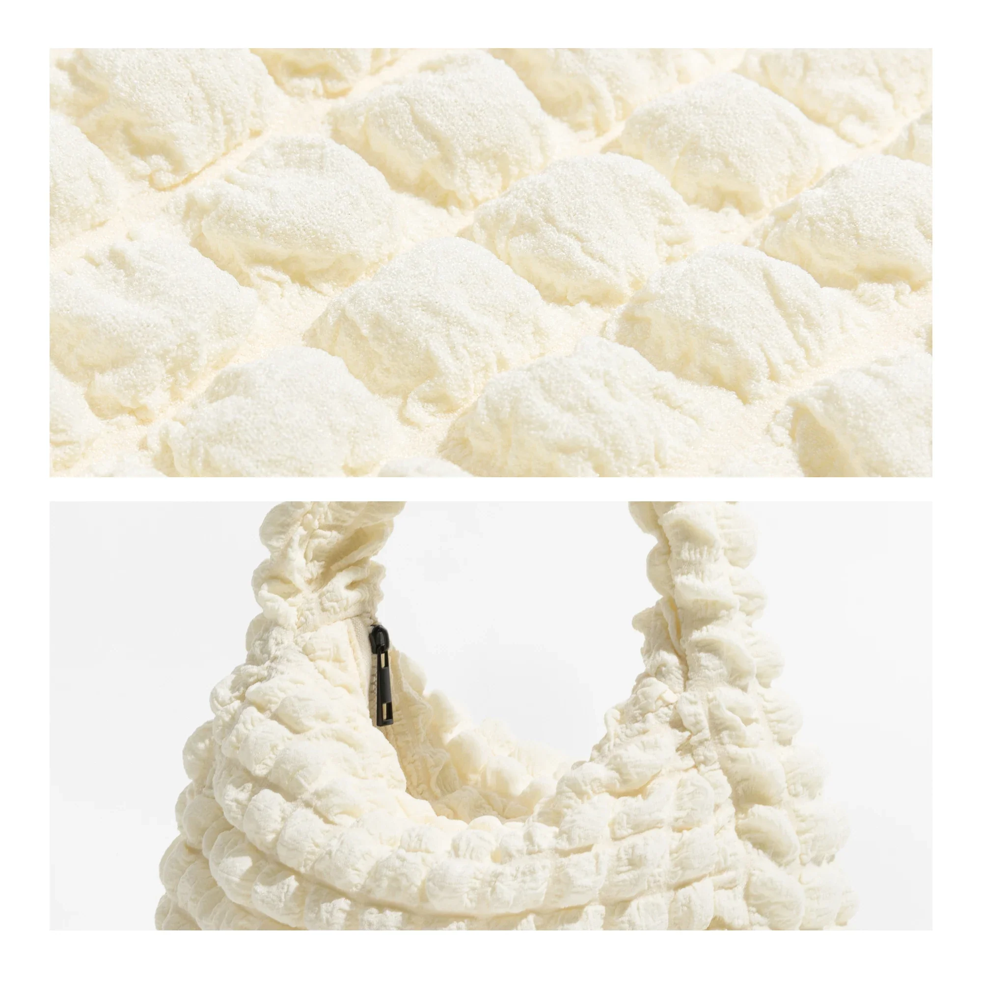Puff Cross Quilt Small Shoulder Bag - Image 9