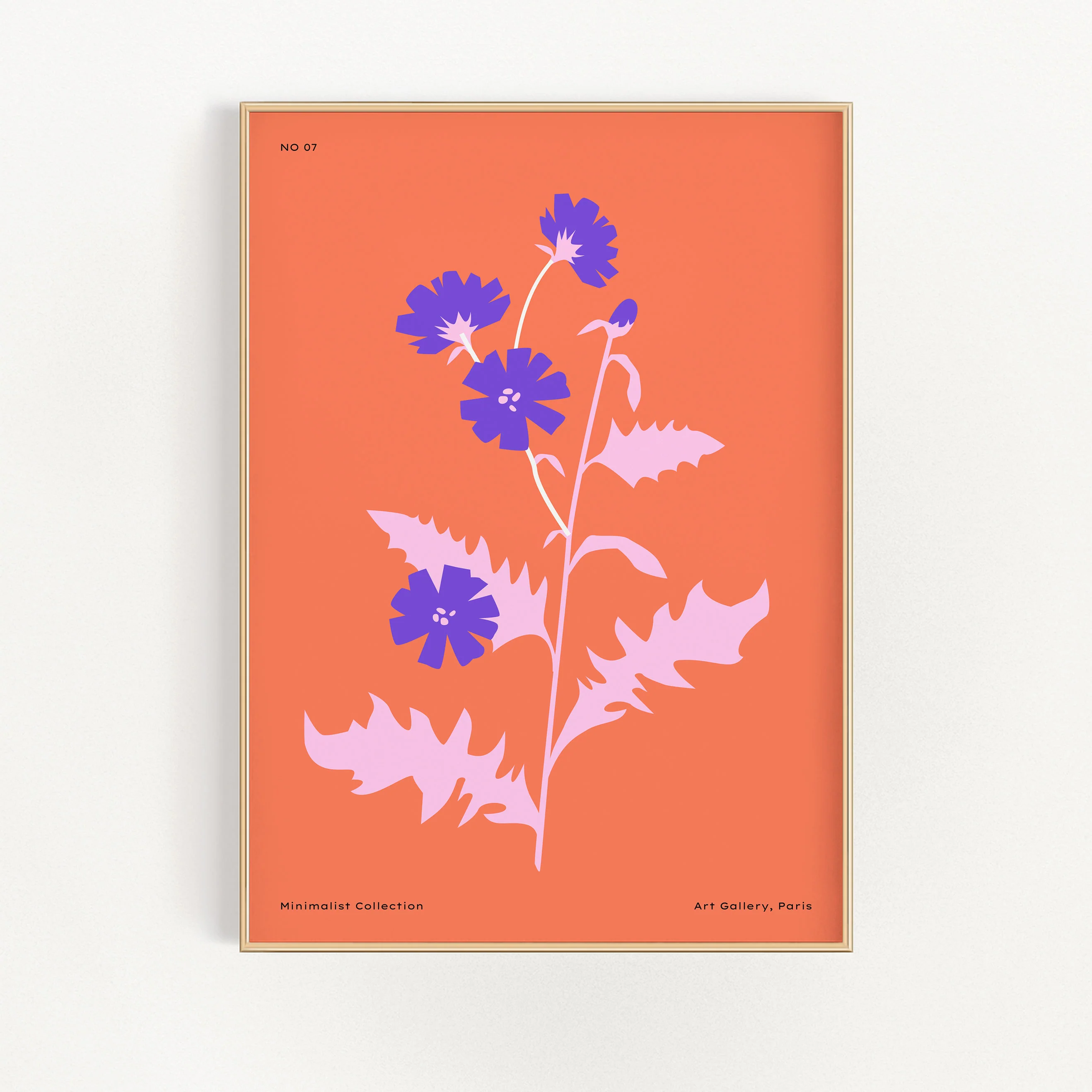 Purple Flowers & Stems