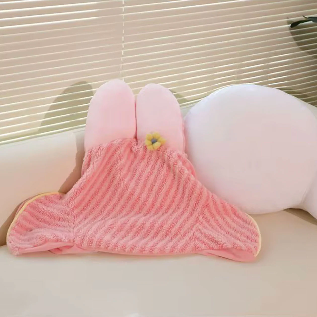 Rabbit Throw Pillow β Cute Bunny Shaped Cushion - Image 9