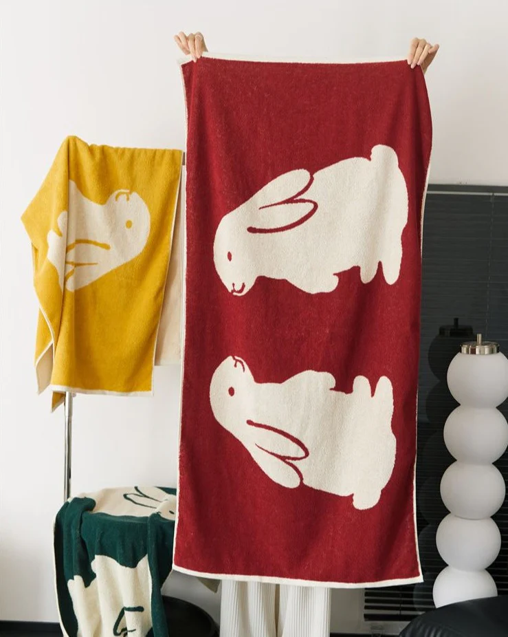Rabbit Towel - Bath towel - Image 7