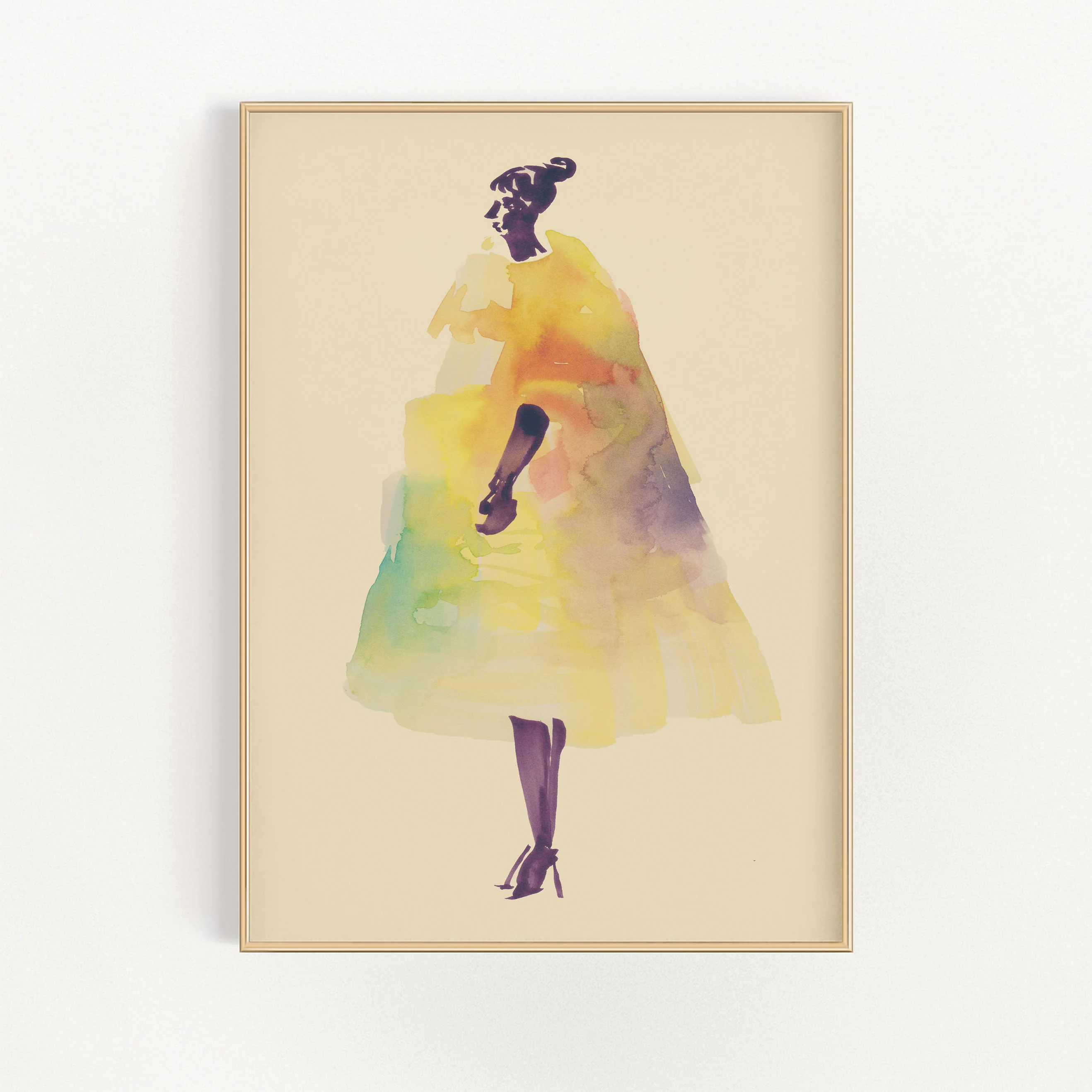 Rainbow Coat Wall Art