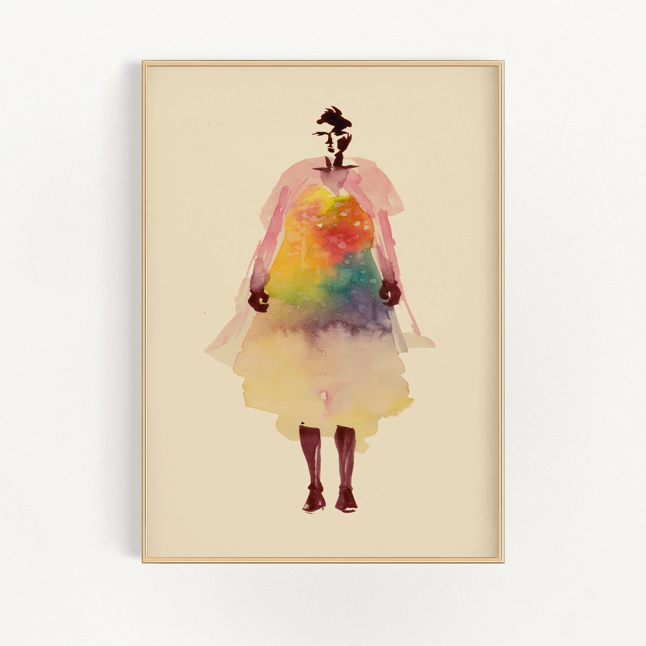 Rainbow Dress Wall Art