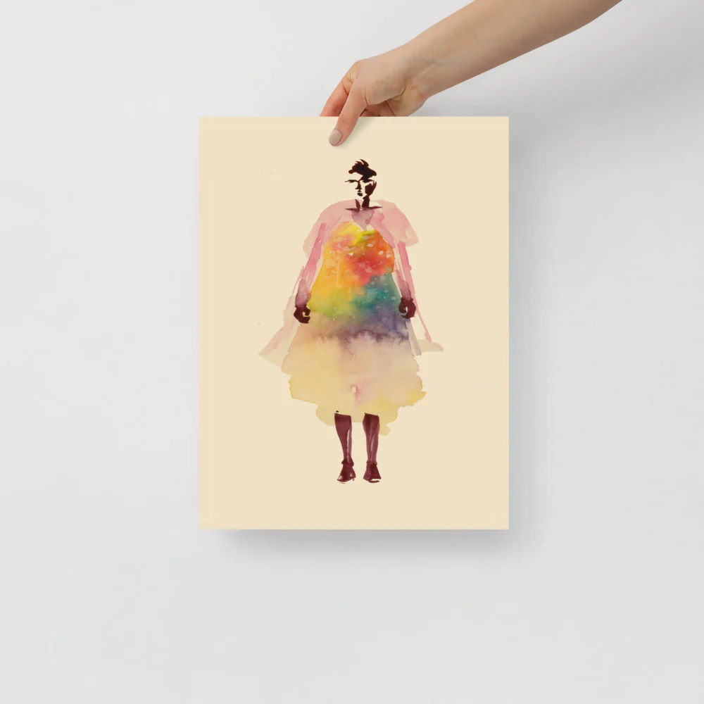 Rainbow Dress Wall Art - Image 2