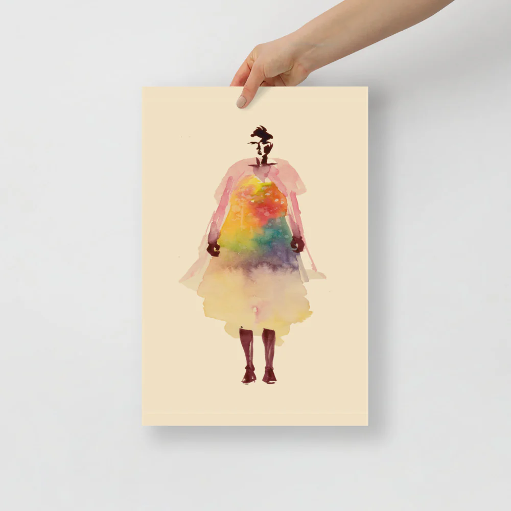 Rainbow Dress Wall Art - Image 3