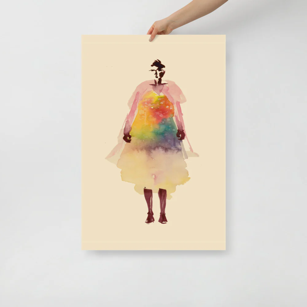 Rainbow Dress Wall Art - Image 6