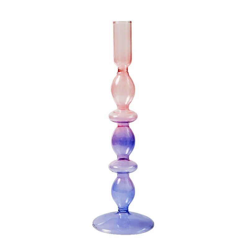 Rainbow Gradient Glass Candle Holder - Image 18