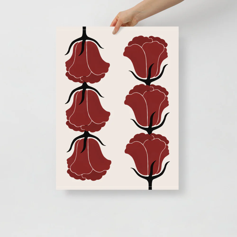 Red Tulips Wall Art - Image 10