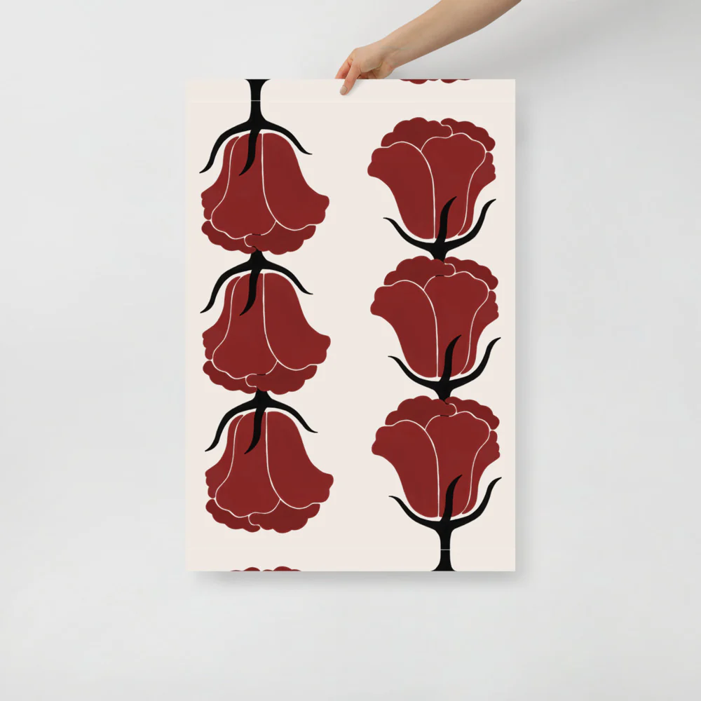 Red Tulips Wall Art - Image 11