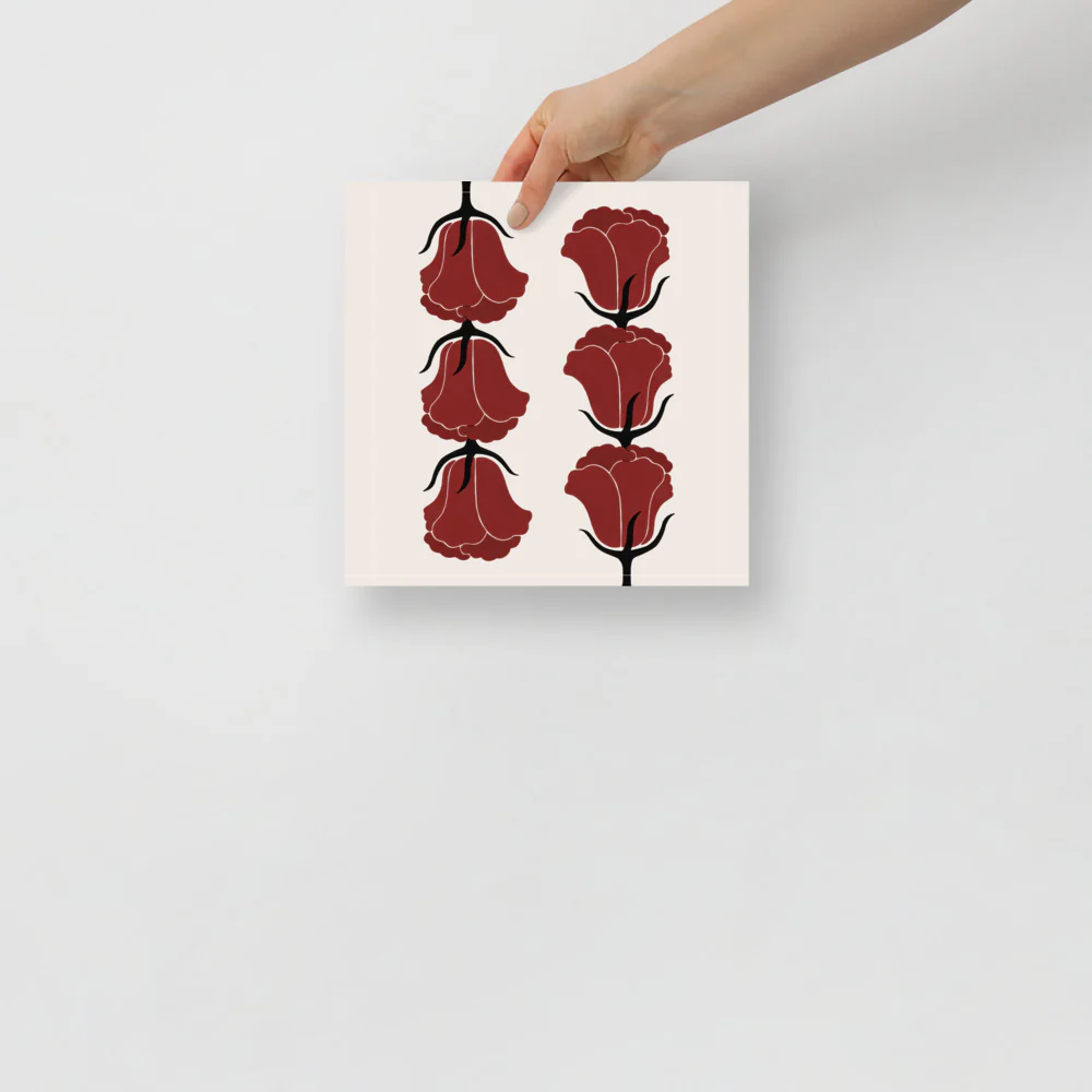 Red Tulips Wall Art - Image 3