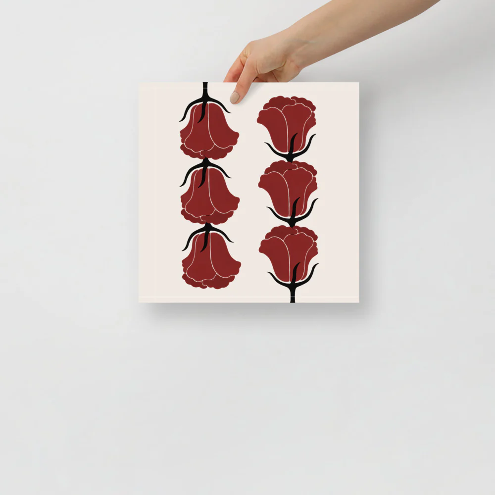 Red Tulips Wall Art - Image 4
