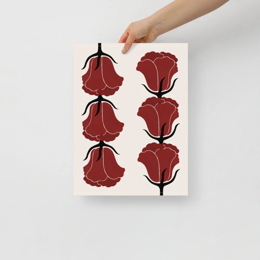 Red Tulips Wall Art - Image 5